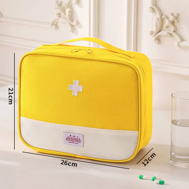 Portable Large Capacity Foldable Oxford Cloth Medical First Aid Kit Multi-Purpose Drug Storage Bag Home Travel Emergency Bag