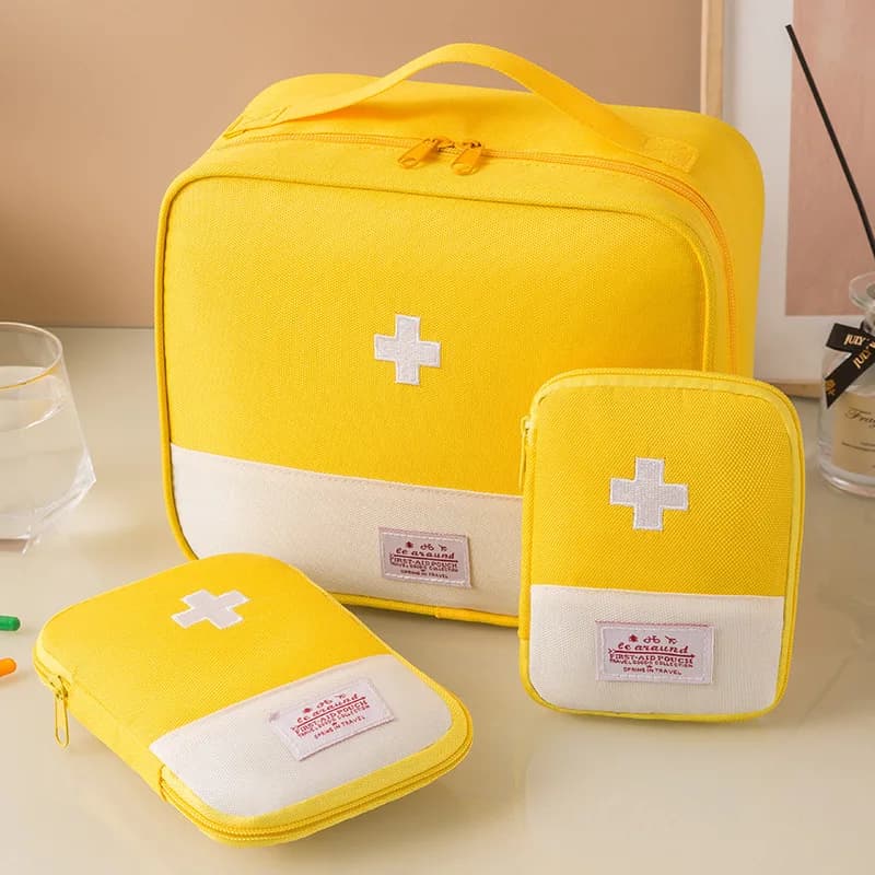 Portable Large Capacity Foldable Oxford Cloth Medical First Aid Kit Multi-Purpose Drug Storage Bag Home Travel Emergency Bag