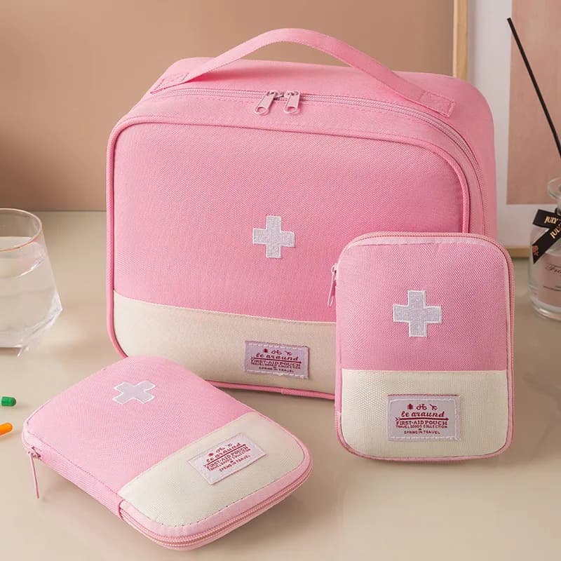 Portable Large Capacity Foldable Oxford Cloth Medical First Aid Kit Multi-Purpose Drug Storage Bag Home Travel Emergency Bag