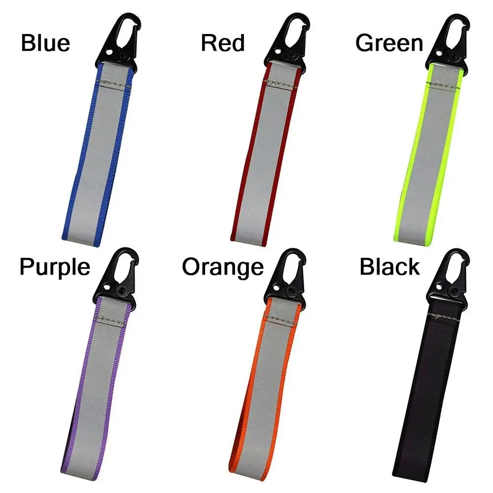 1PC Streamer Reflective Keychains High Visibility Safety Reflector Bag Pendant Keyings Accessories For Kids Women Men Gifts