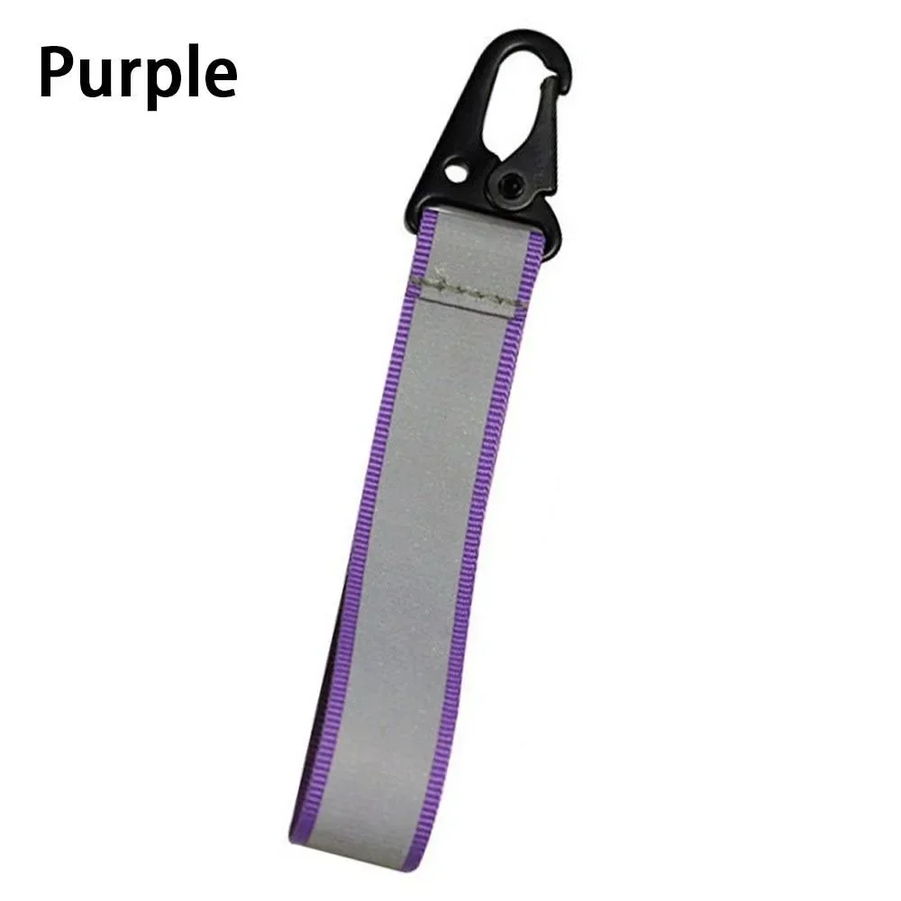1PC Streamer Reflective Keychains High Visibility Safety Reflector Bag Pendant Keyings Accessories For Kids Women Men Gifts