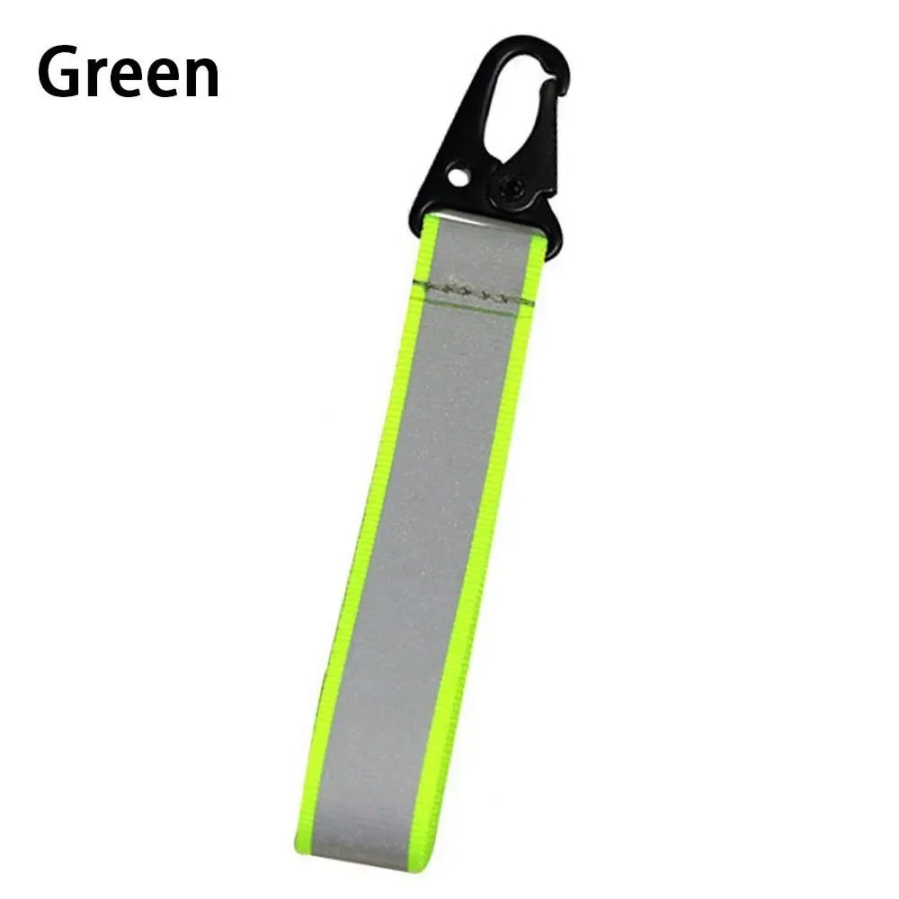 1PC Streamer Reflective Keychains High Visibility Safety Reflector Bag Pendant Keyings Accessories For Kids Women Men Gifts