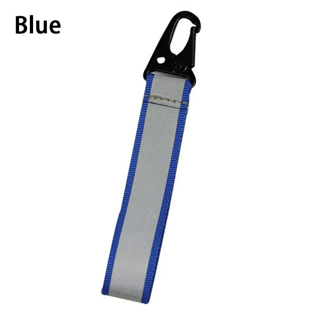 1PC Streamer Reflective Keychains High Visibility Safety Reflector Bag Pendant Keyings Accessories For Kids Women Men Gifts